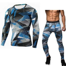 Running Sets Compression T-Shirt Clothing Long Sleeve T Shirt + Leggings Fitness Quick Dry Crossfit Suits