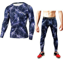 Running Sets Compression T-Shirt Clothing Long Sleeve T Shirt + Leggings Fitness Quick Dry Crossfit Suits
