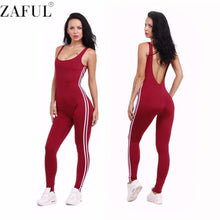 New Summer Sport Yoga Set Sexy U-neck Backless Women Closed-Fitting Jumpsuit Gym Running Sport Wear Suit Workout Clothes