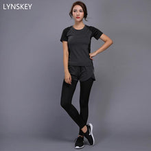 2 Pieces Women Yoga Set Fitness Gym Clothes Running Tennis Shirt+Pants Yoga Leggings Jogging Workout Sport Suit