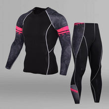 Men's Compression Run jogging Suits Clothes Sports Set 4xl Long t shirt And Pants Gym Fitness workout Tights clothing